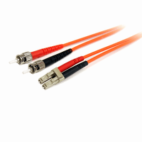 cable adaptador de red de 2m multimodo duplex fibra optica lc-st 62 5