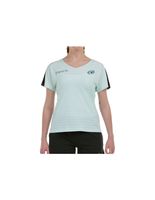 camiseta de padel bullpadel bea 25v mujer verde agua