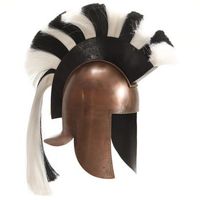 replica de casco de guerrero griego rol en vivo acero cobre vidaxl