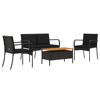 Conjunto De Jardín | Mueble De Jardín Con Cojín Acero