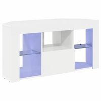 armario led para tv  mueble de salon  gabinete de tv de esquina brillante 100 x 40 x 50 cm