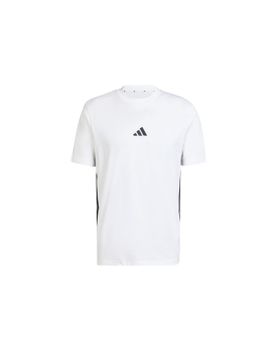 Camiseta adidas 3 Bandas Sj Hombre Blanco/Negro