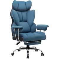 silla gaming gtplayer ergonomica con reposapies telescopico azul 180 kg