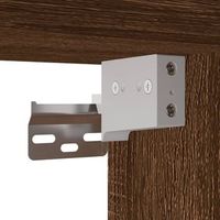 conjunto de armarios de bano apariencia de roble marron material de madera ingenierizada