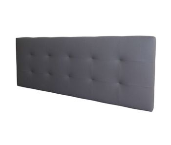 Cabecero margot cama matrimonio de polipiel gris 166x62