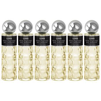 Pack De 6 Eau De Parfum Hombre Saphir The Fighter 200 Ml