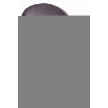 Pack 6 Sillas Vint Terciopelo De Terciopelo 77*41.50*44.50 Cm - Gris Oscuro