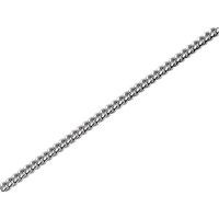 silver 1mm wide curb chain - 30in - f9610
