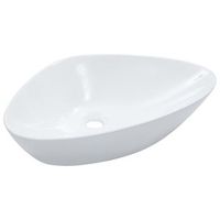 lavabo de bano moderno  lavabo 585x39x14 cm ceramica blanco