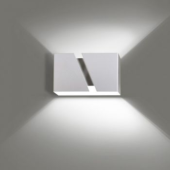 Aplique de pared limpo blanco