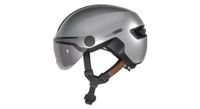 casco abus hud y ace plata brillante