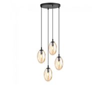 lampara de techo celeste ambar 4 luces marca wonderlamp