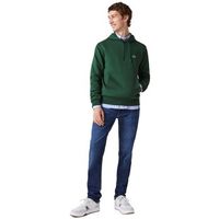 lacoste jersey organic brushed cotton hoodie sh9623 - vert para hombre