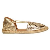 top3 alpargatas elasticos con piso yute y adorno troquelado para mujer