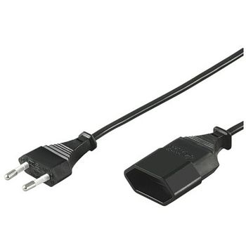 Goobay Cable de Alimentación para Extensión CEE 7/16 5m Negro
