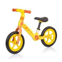 bicicleta infantil sin pedales dino de chipolino yellow orange