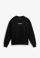 sudadera sin capucha unisex con cuello redondo - dfranklin - crewneck binary oversize sweatshirt black - talla - color black - sudaderas sin capucha de hombre y mujer