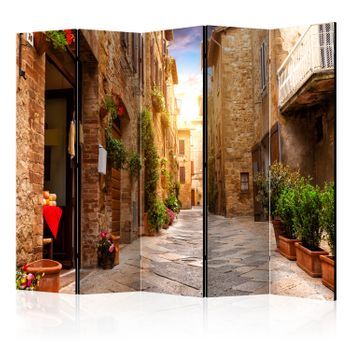 Biombo - Colourful Street In Tuscany Ii (225x172 Cm)