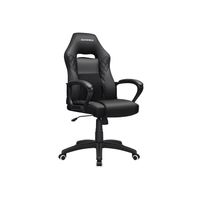 silla racing con respaldo comodo negro