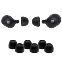 comply tapones para los oidos de espuma premium compatibles con sony true wireless xm5 xm4 linkbuds s  c700n talla s nueva version 2025 con herramienta de limpieza color negro 3 pares