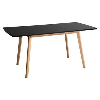 Mesa Extensible 120 / 160cm Negra Helga