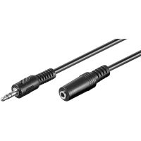 goobay cable extensor jack 35mm machohembra 5m negro
