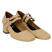 lolas deportivas moda zapato tacon 4cm piel acharolada con doble pulsera para mujer