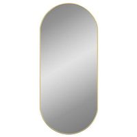 espejo de pared ovalado dorado 100x45 cm vidaxl