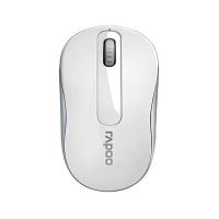 raton rapoo inalambrico 1000 dpi compacto ambidiestro bateria larga duracion blanco