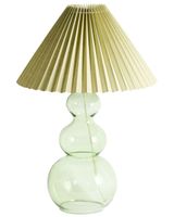 lampara de mesa  vidrio verde