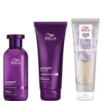 ultimate color shampoo conditioner and color fresh mask bundle for all coloured hair - pearl blonde