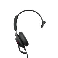 auriculares jabra evolve2 40 se con cable usb-c para llamadas y musica cancelacion de ruido pasiva microfono profesional negros