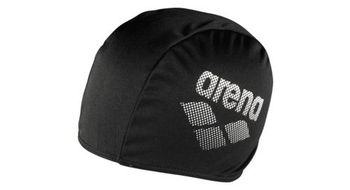 Gorro de bano arena polyester ii negro ninos 6 12 anos