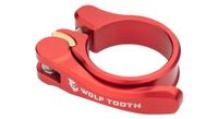 abrazadera de tija de sillin wolf tooth de liberacion rapida roja