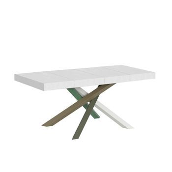 Mesa Extensible 90x140/244 Cm Volantis Premium Estructura Fresno Blanco 4/a