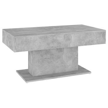 Mesa De Centro，mesa Auxiliar，mesa De Café Madera Contrachapada Gris Hormigón 96x50x45 Cm