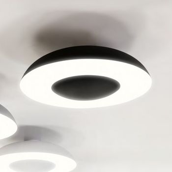 Plafón de techo led vontre negro (36w)