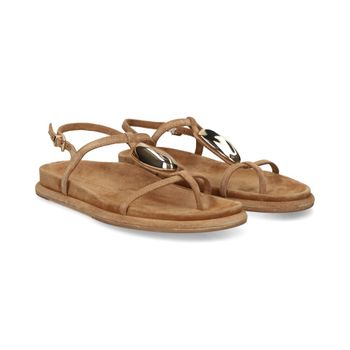 Kennel & Schmenger Sandalias Planas Mujer - Marrón Talla 40