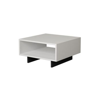 Mesa de centro  blanco 60 x 60 x 32 cm