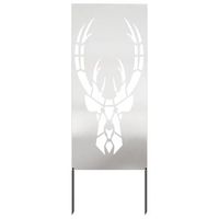 pantalla de privacidad para jardin plateado 50 x 140 cm vidaxl