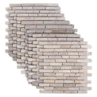 baldosas de mosaico crema 30 x 30 cm marmol vidaxl