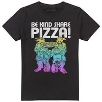 tmnt camiseta be kind share pizza para mujer