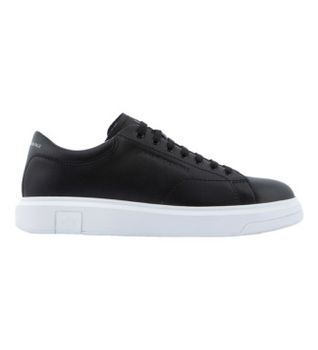 A|X Armani Exchange para hombre. XUX123XV53400002 Zapatillas de Piel Action negro (42), Plano, Cordones, Casual