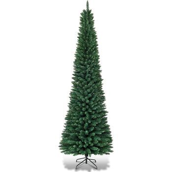 270cm Árbol De Navidad Verde , Costway 1500 Ramas De Agujas En Pvc(1500 Ramas, 270cm)