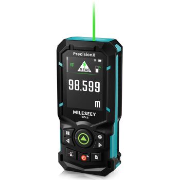 Mileseey S50 Medidor de Distancia Láser de Haz Verde 400ft de Alta Precisión Medidor Recargable de Distancia Medición P2