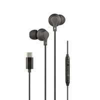 auriculares intrauditivos daewoo dw2015 con microfono usb tipo-c negros