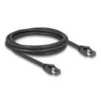 cable de red delock rj45 cat81 sftp 2 m hasta 40 gbps negro
