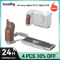 empunadura en forma de l smallrig a7c ii  a7cr para sony alpha 7c ii  alpha 7cr con mango de madera placa de liberacion rapida para arca