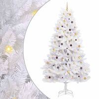 arbol de navidad artificial 300 cm pvc y acero blanco vidaxl
