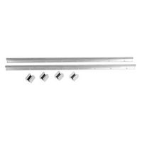 2 piezas de conjunto de trilha lineal con eje de 800 mm de largo y 12 mm de diametro y 4 piezas de bloques de cojinete sbr12uu